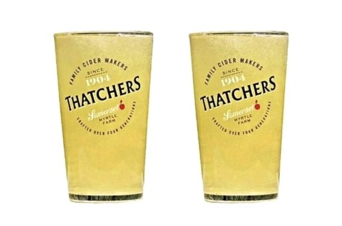 Thatchers pint glasses - x,