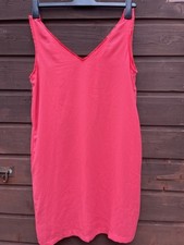 Ladies Beautiful HUSH Coral Sleeveless Summer Dress 12 RRP £80