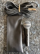 SUPERB SHURE SM58 MICROPHONE WITH BAG AND 6M STAGG SMC6 XLR CABLE - USED ONCE!