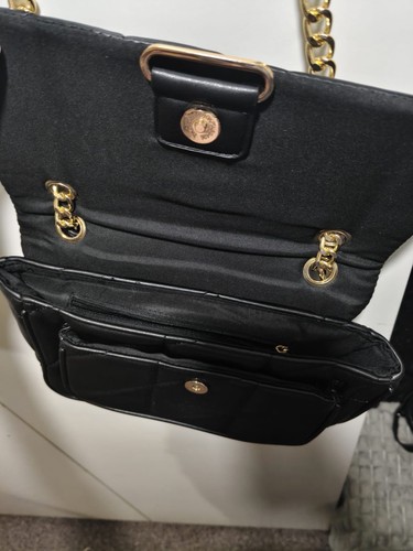 Primark black quilted faux - primark,