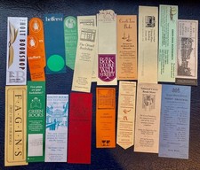 Collectible bookmarks; Bookshops theme. Bundle of 20, 2 repeats 