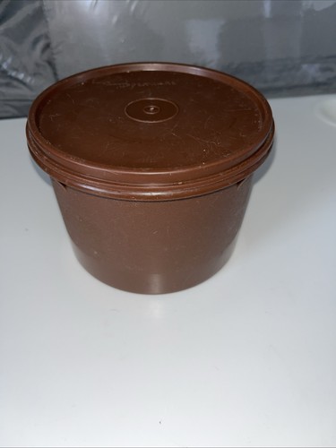 Vintage tupperware dark brown - vintage,