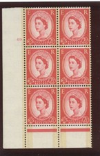 GB. SG 606 Phosphor Graphite S60 2½d Cylinder Block Cyl 49 ND Perf B (I/P), MNH