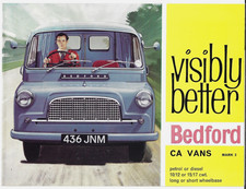 Bedford CA Mk2 Van 1965-1966 UK Market Foldout Sales Brochure CAS 90 & CAL 102