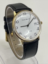 Philip Mercier Gents Quartz Watch - New Leather Strap