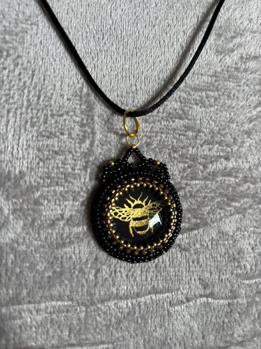 Bumble bee pendent necklace - pendent,