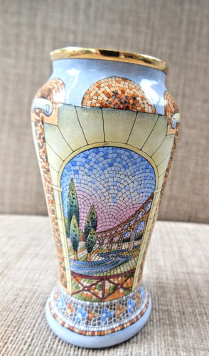 Moorcroft enamel vase - enamel,