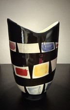 Stylish Italian Pottery Fratelli Fanciullacci mid century 50s vase. No 787 E 