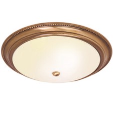 Semi Flush Ceiling Light Brass
