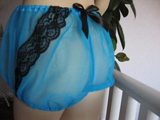 Sheer  nylon blue  knickers