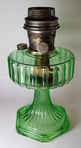 Vtg 1930 aladdin green glass - 1930's,