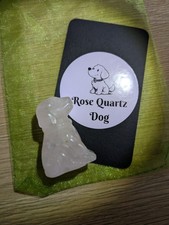 Rose Quartz Dog, Gift, Healing