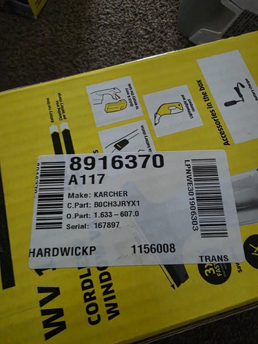 Karcher wv1 cordless window - karcher,