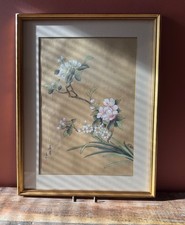 Vintage Japanese Silk Painting
