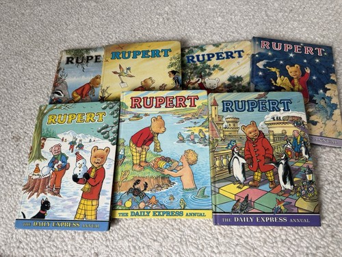 Rupert bear annuals - set, 7