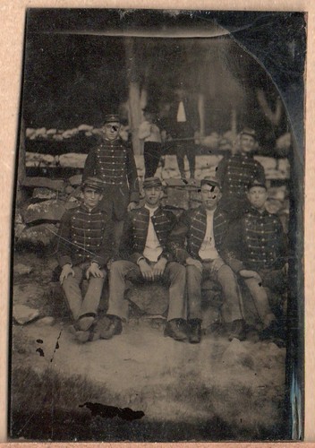 Rare 1887 usa military tintype - rare,
