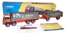 Corgi Atkinson Flatbed Truck With Trailer F B Arkin 1/50 Scale 27601 BNIB