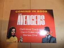 THE DEFINITIVE AVENGERS DIANA RIGG TV PROMO AVP 1 CARD EMMA PEEL PATRICK MacNEE
