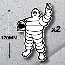 Michelin Man Vinyl Sticker X2
