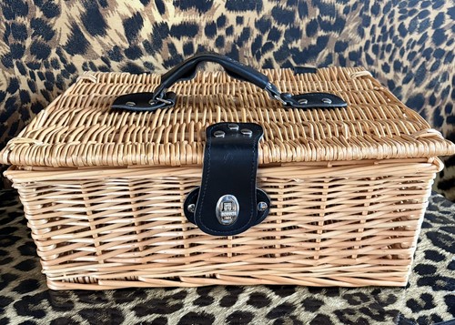 Empty wicker hamper basket - wicker,