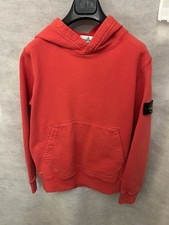 Stone Island Junior Hoodie Red Age 12 