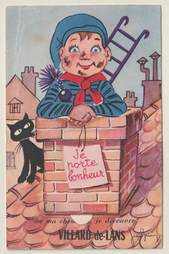 Vintage chimney sweep with - vintage,