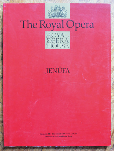 Royal opera house programme - royal,