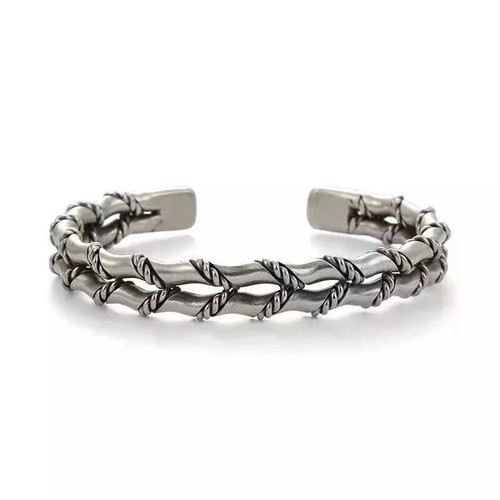 Mens vintage open bangle 925 - vintage,