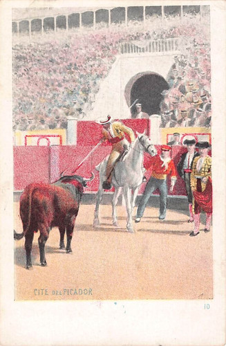 Postcard spain bull - spain,