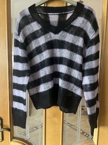 Mohair wool blend - , v-neck