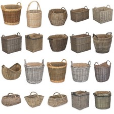 Wicker Kindling Log Basket