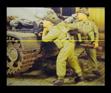 1/35 SCALE  BRITISH WW2 RESIN FIGURES, MODEL KIT, 2 SOLDIERS UNPAINTED NEW
