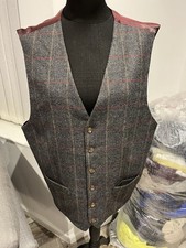 Samuel Windsor Tweed Suit waistcoat Size L Chest 46
