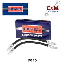 FRONT BRAKE FLEXI HOSE PAIR fits FORD ESCORT MK 2 MEXICO RS1600 RS2000 1975-1980