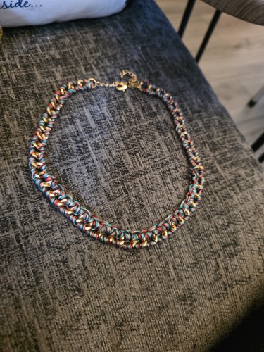 Necklace braided threads - m&s,