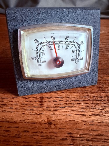 Vintage thermometer granite - vintage,