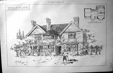 Old Sutton Surrey House Exterior Ground Plan Briggs Architecture 1890 Victorian