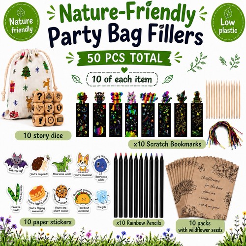 Eco friendly low plastic party - friendly,