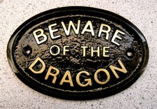  DRAGON - PLAQUE SIGN