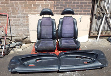 GENUINE 89-99 TOYOTA MR 2 MK2 FRONT LH RH LEATHER SEATS & DOOR CARDS