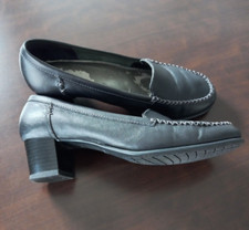 Womens Black Leather Footglove