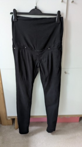 Black maternity trousers - black,