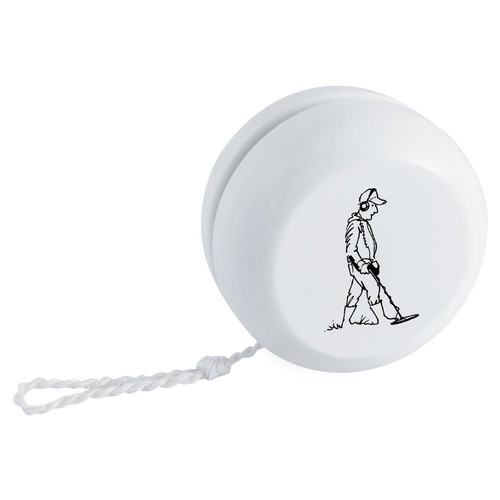Metal detector man retro - detector,