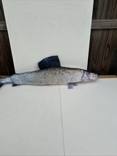 Meradiso stuffed Fish ? Shaped Cushion Decorative Pillows Man Cave.