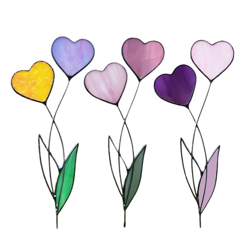 Heart shaped metal stake - heart-shaped,