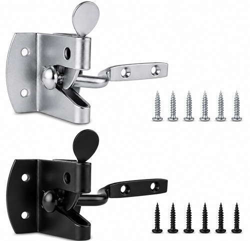 Auto gate latch black - auto, &
