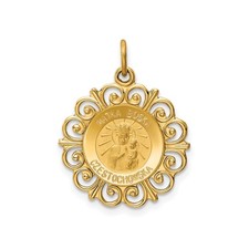 14k Yellow Gold Solid Black
