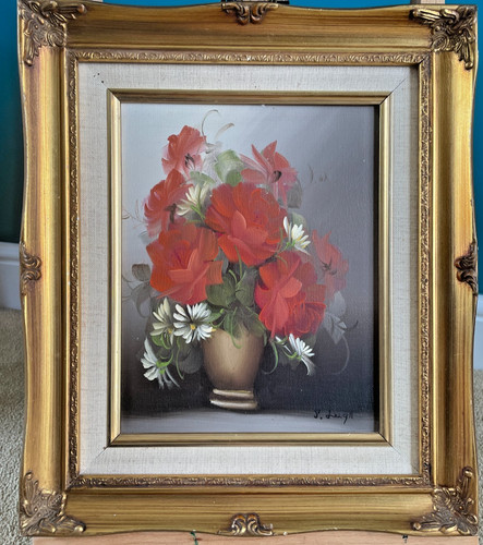 Still life flowers oil - life,