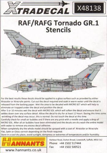 Xtradecal 48138 panavia - 48138, 1:48