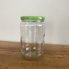Used Big Glass Jar Bottle With